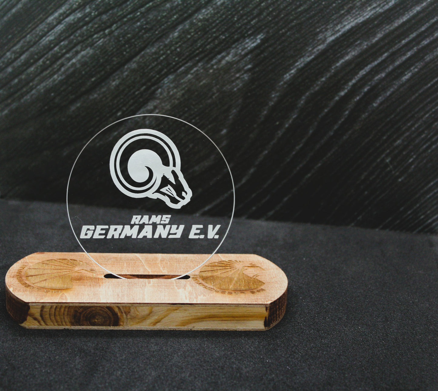 Acryl-Untersetzer rund Rams Germany