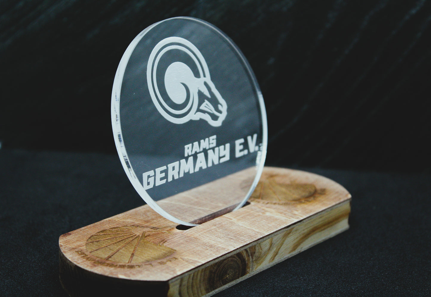 Acryl-Untersetzer rund Rams Germany