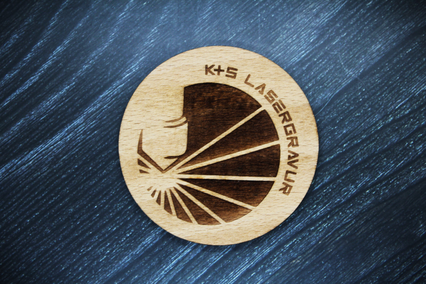 Untersetzer Holz rund individuell