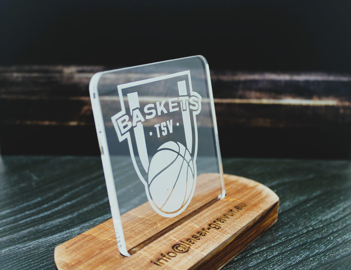 Acryl-Untersetzer eckig TSV Baskets