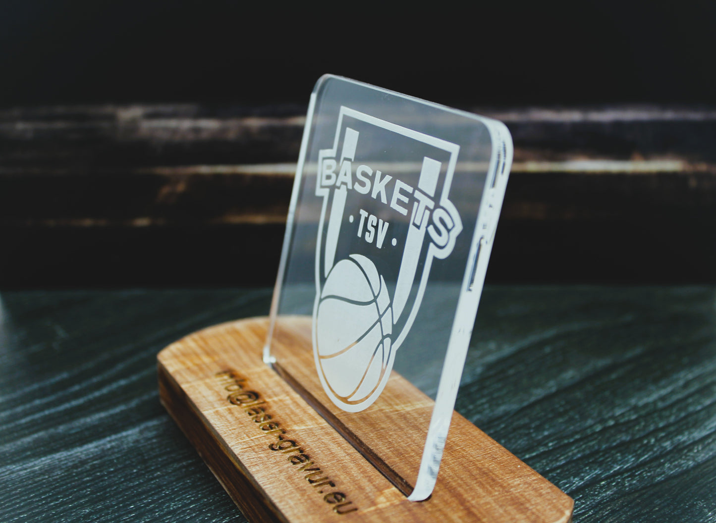 Acryl-Untersetzer eckig TSV Baskets