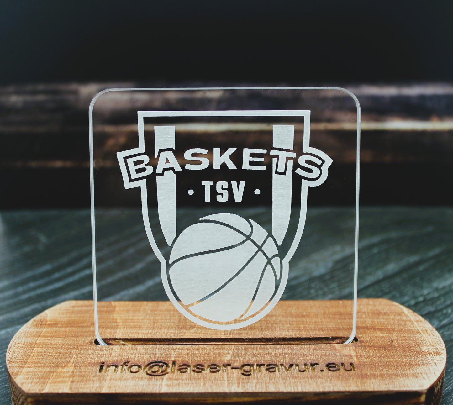 Acryl-Untersetzer eckig TSV Baskets