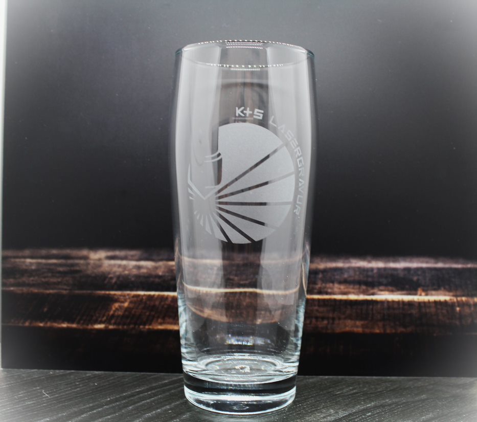Bierglas 0,5l individuell sandgestrahlt