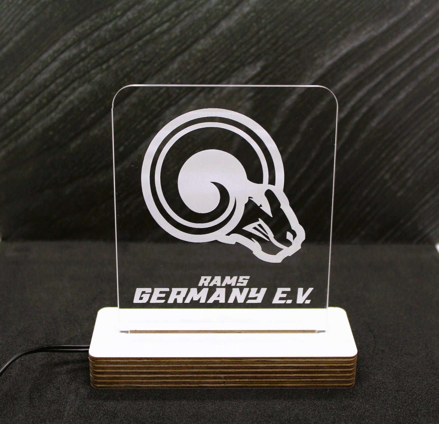 Acryl-Dekolampe Rams Germany