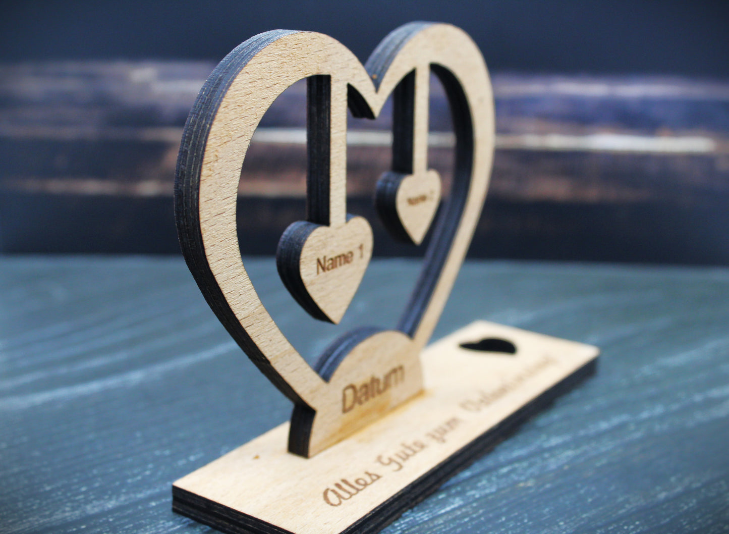 Valentinstag Holzherz
