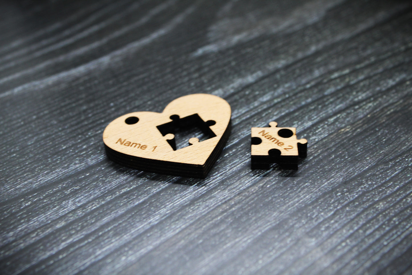 Schlüsselanhänger Herz-Puzzle